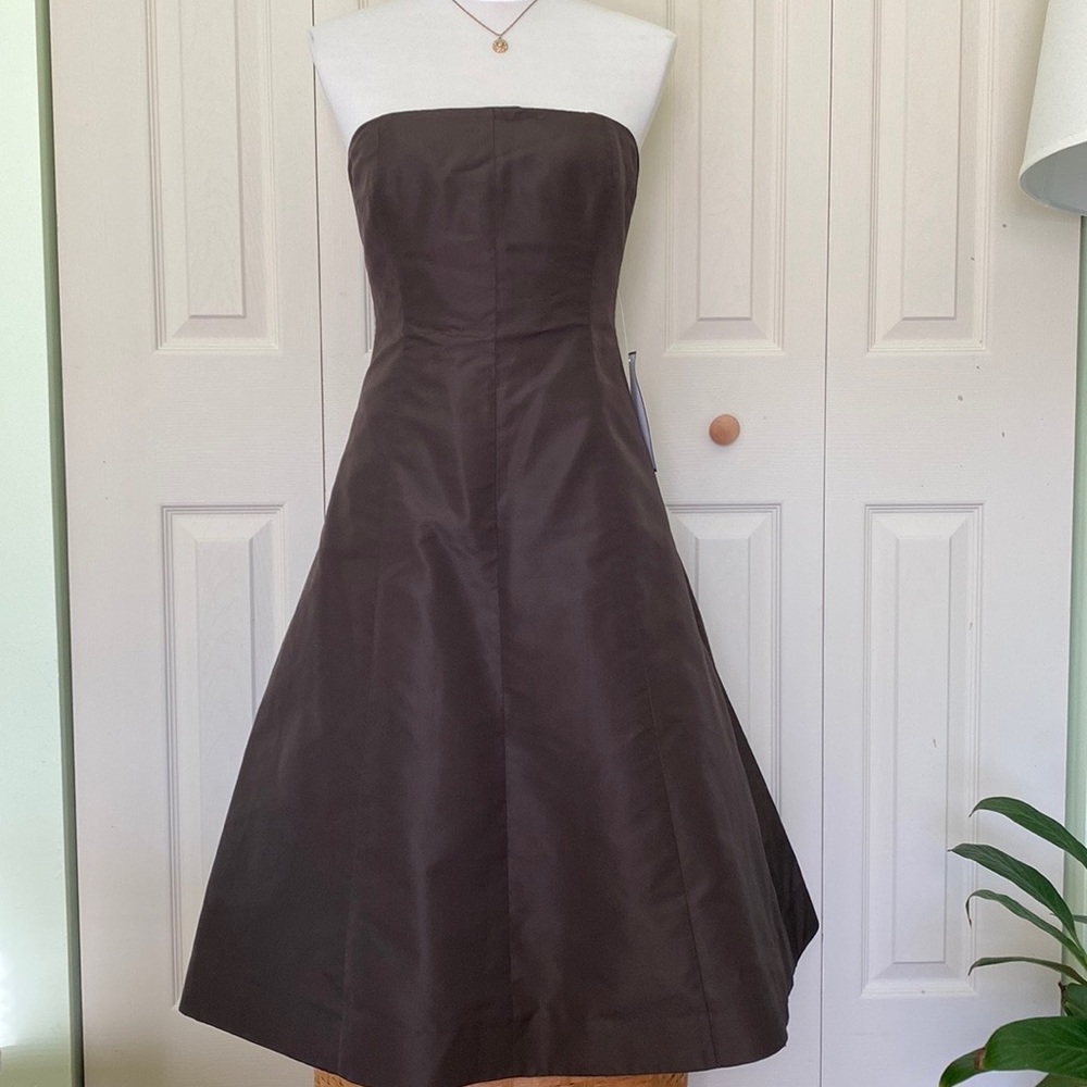 Women’s New J.Crew Sadie Dress Espresso Brown Sz 2